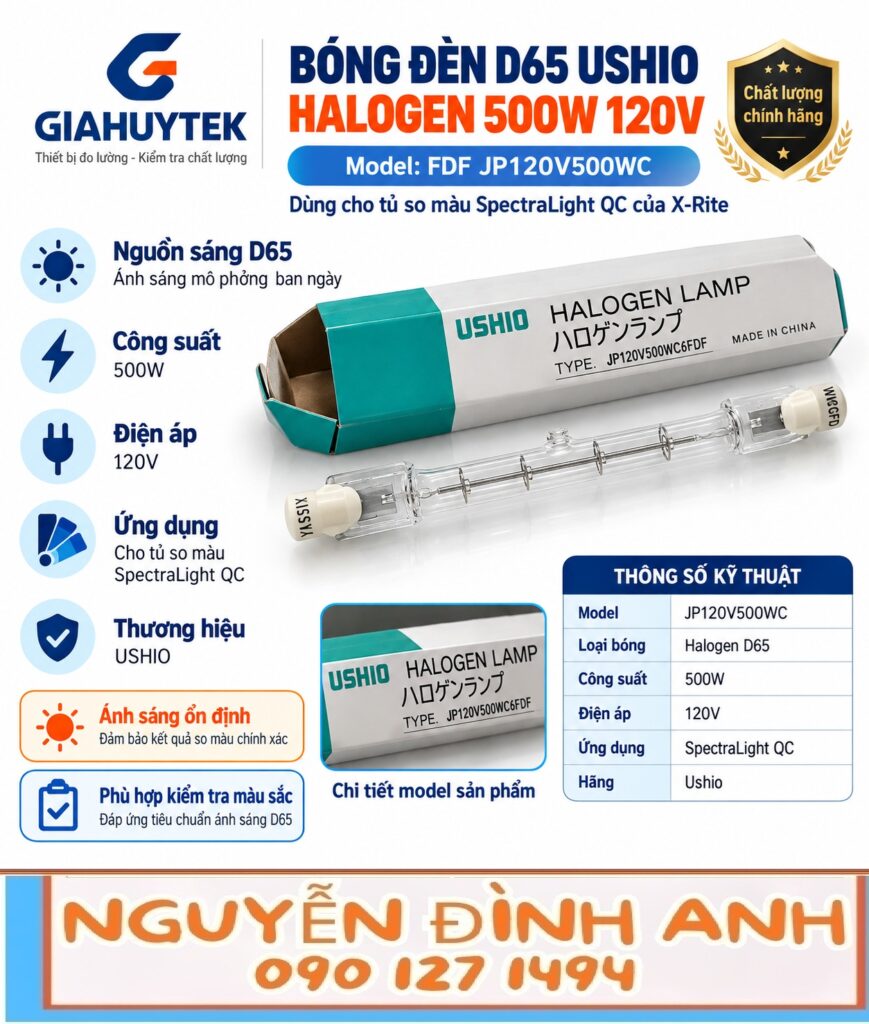 Bóng Ushio FDF 500W 120V – Nguyễn Đình Anh 090 127 1494